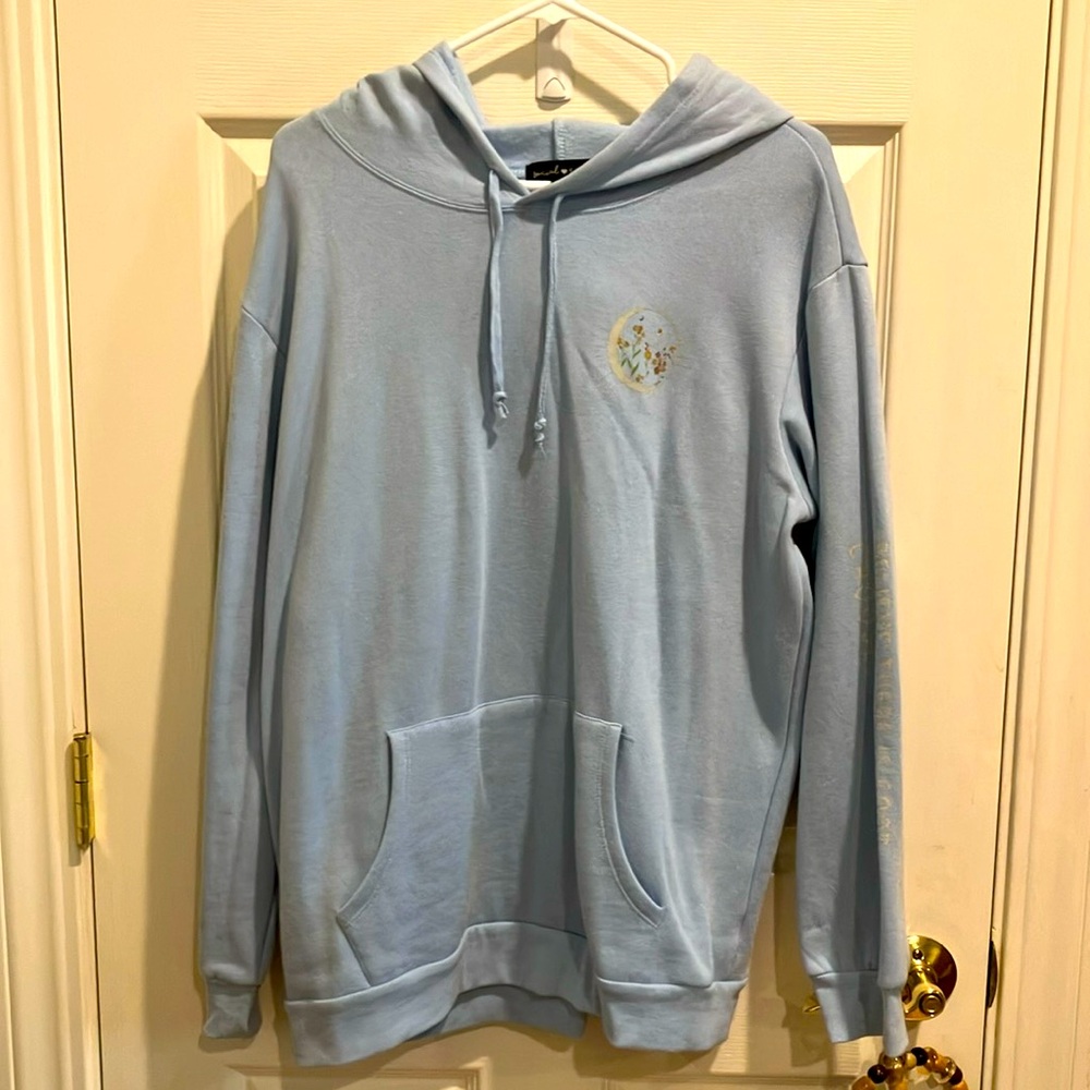 NWOT Sun and Moon with Flowers Hoodie
